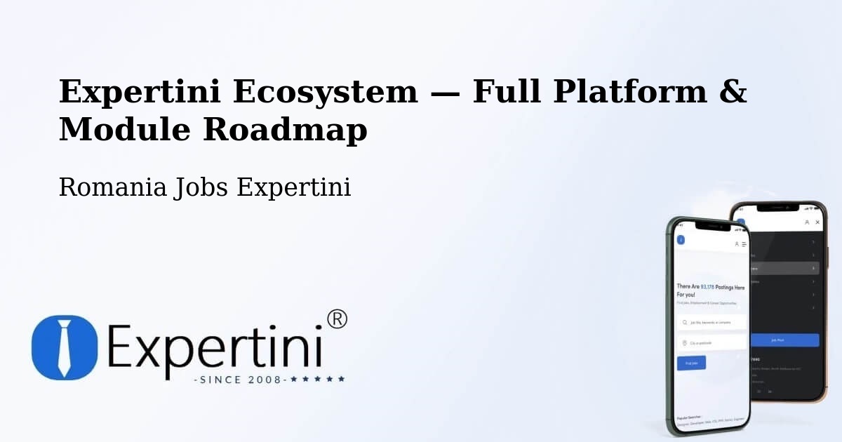 Expertini Ecosystem — Full Platform & Module Roadmap – Desa